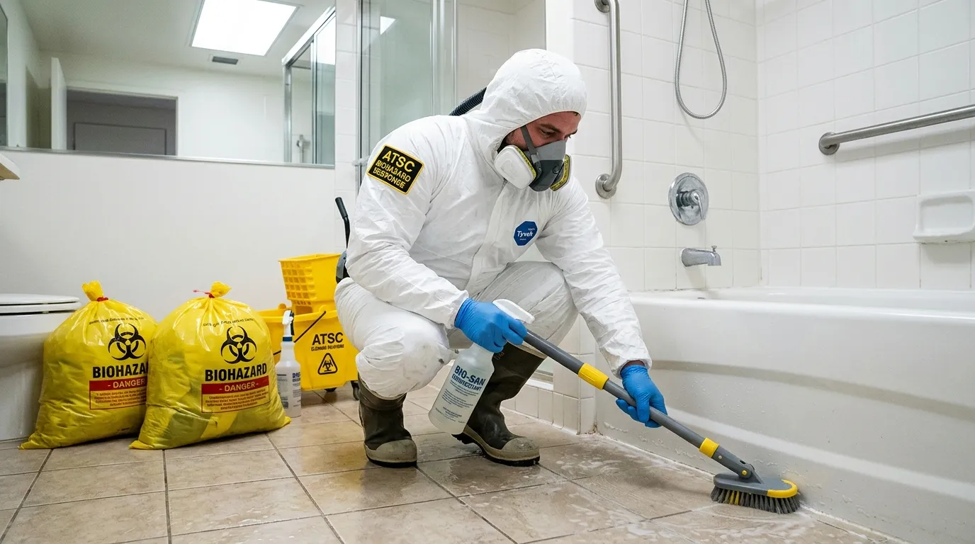 Decontamination equipment deployed for Blood Cleanup in Mansfield Center